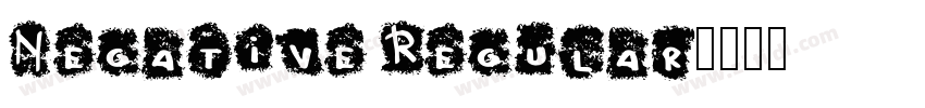 Negative Regular字体转换